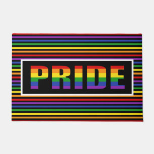 Tapete Arco-íris Strids Orde Porta LGBT Mat