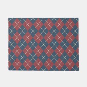 Tapete Argyle Doormat Patriótico