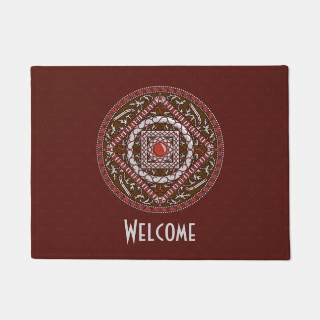 Tapete Aries Mandala Doormat (Frente)