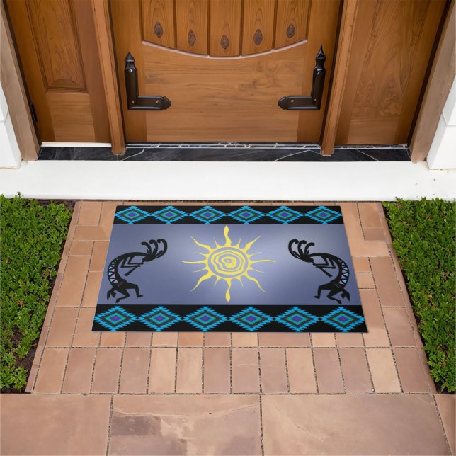 Tapete Arizona Sudoeste Sun Kokopelli Doormat (Ar livre)