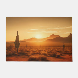 Tapete Arizona Sunset Sahuaro Deserto Sudoeste