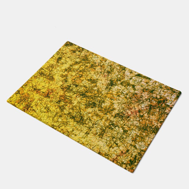 Tapete Arranhões numa imagem amarela clara (Inclinado)