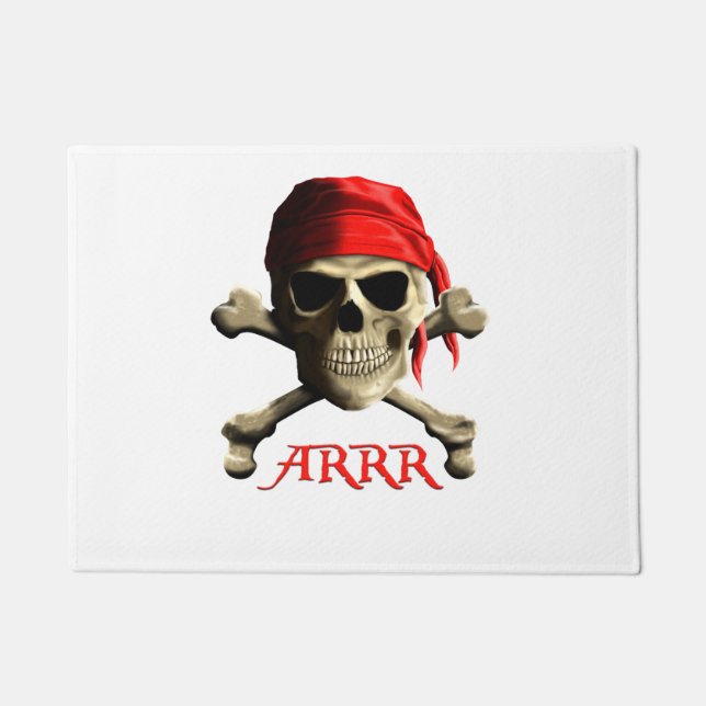 Tapete ARRR Fala como um Jolly Roger pirata (Frente)