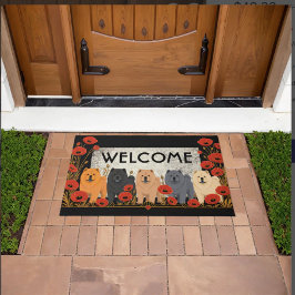 Tapete ART DECO CHOWS Smooth   - personalizar texto