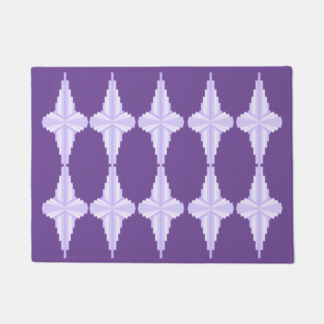 Tapete Art Deco Pattern in Lilac (Frente)