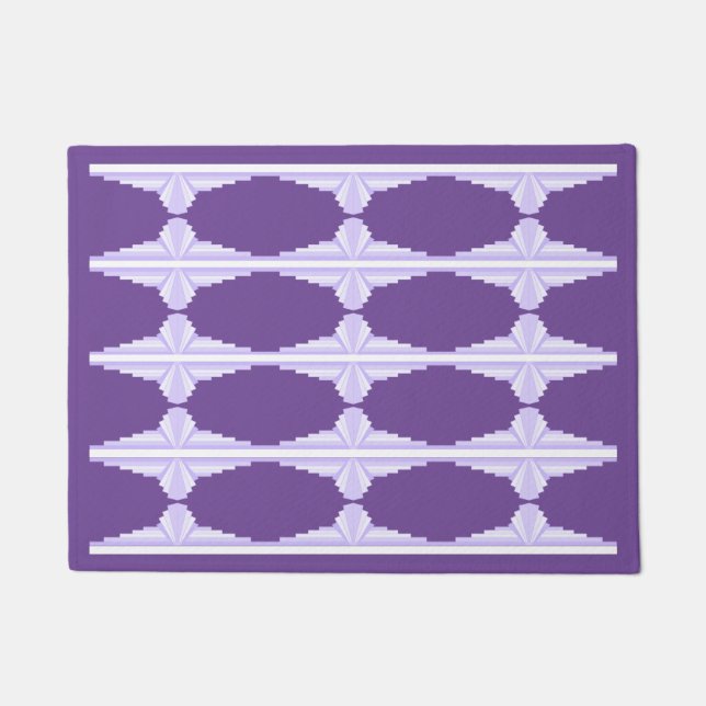 Tapete Art Deco Pattern in Lilac (Frente)