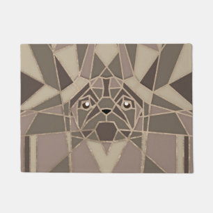 Tapete Art Deco Pug dog - Pastéis Dourados