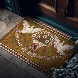 Tapete Art Deco Uember Dovs Dourados de Walter Crane