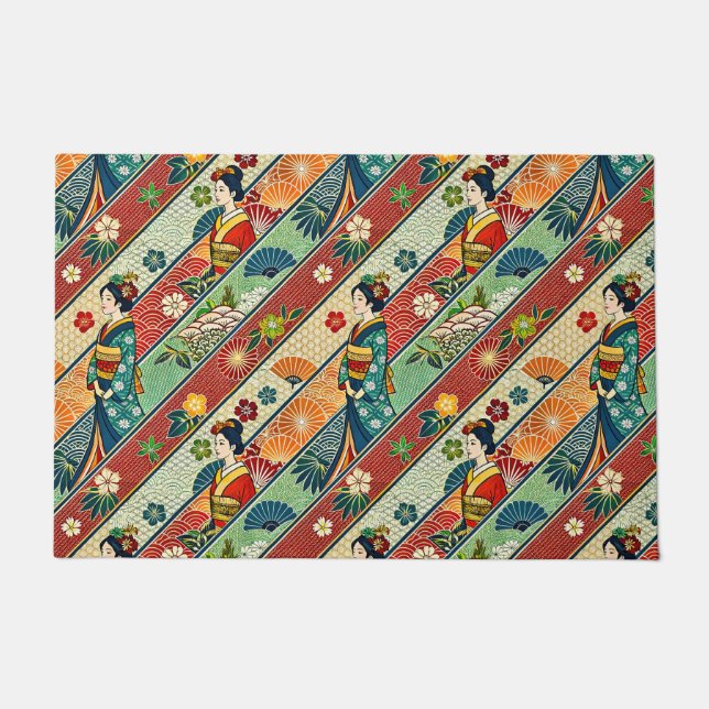 Tapete Art japonais kimono (Frente)