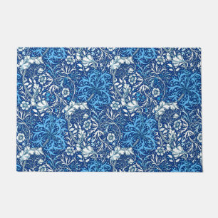 Tapete Art Nouveau Seaweed Floral, Cobalt Azul e Branco