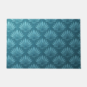 Tapete Art Nouveau,Teal,metálico,deco de arte, padrão d