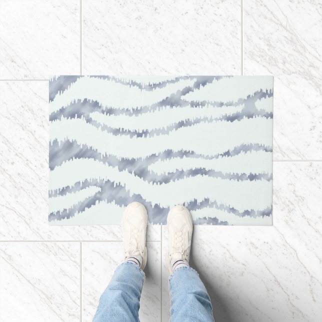 Tapete Arte de Aranha-Aranha de Zebra Cinza Nublada (Interior)