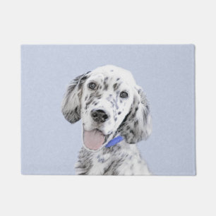 Tapete Arte de Cão de Pintura de Belton, Setter Azul