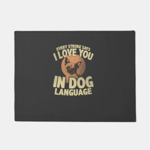 Tapete Arte de Citação de Cachorro Amor Impressão de Pata