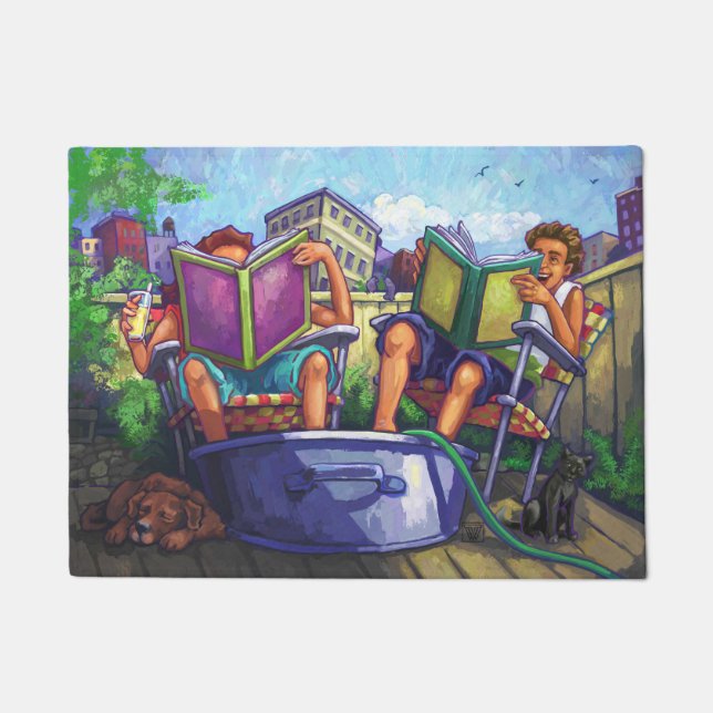 Tapete Arte de Leitura do Summertime (Frente)