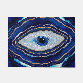 Tapete Arte Digital do Geodo de Agato Azul mau