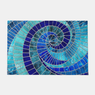 Tapete Arte do mosaico da Onda Oceânica
