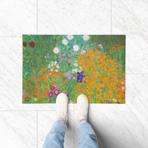 Tapete Arte Floral de Jardim de Campo de Gustav Klimt Vin