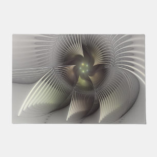 Tapete Arte Fractal de Forma 3D Abstrata Moderna