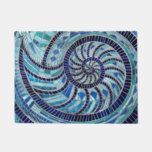 Tapete Arte mosaica Nautilus Shell