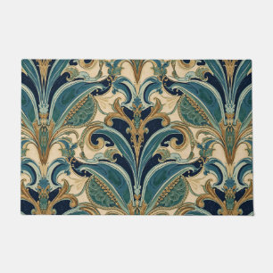 Tapete Arte Novo Deco Majólica Floral Artesanal Vintage