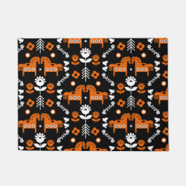 Tapete Arte popular sobre cavalos escandinavos