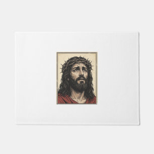 Tapete Arte Vetorial de Retrato Religioso da Coroa de Esp