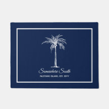 Árvore branca de palma azul moderna personalizada