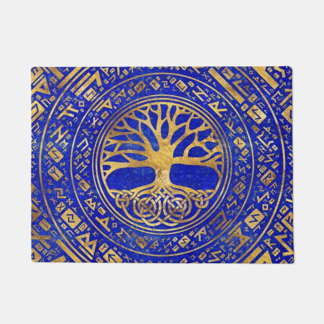 Tapete Árvore da vida - Yggdrasil - Lapis Lazuli (Frente)