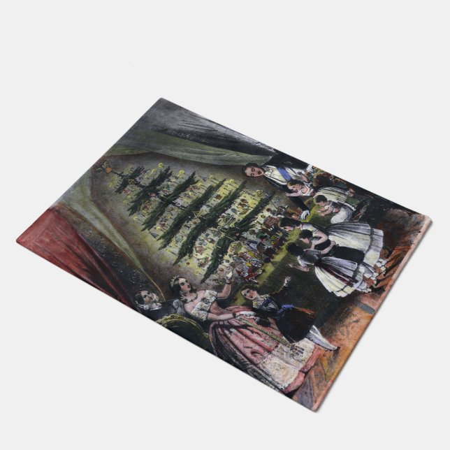 Tapete Árvore de Natal da Rainha Victoria (Inclinado)