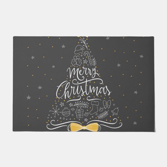 Tapete Árvore de Natal linda (Frente)