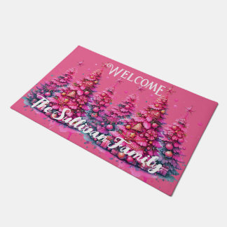 Tapete Árvore de Natal Rosa Estética Elegante e Moderna