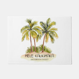 Tapete Árvore Tropical Palm Havaiana Mele Kalikimaka