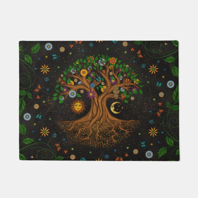 Tapete Árvore Whimsical da Vida - Yggdrasil (Frente)