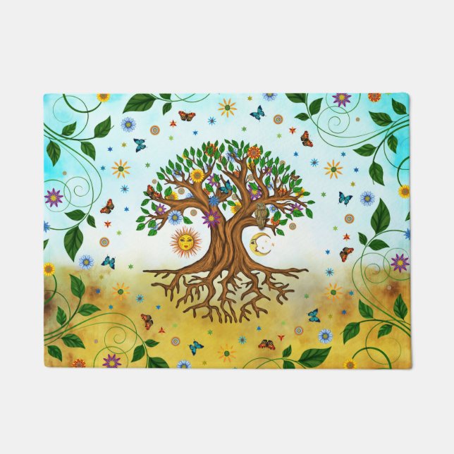 Tapete Árvore Whimsical da Vida - Yggdrasil (Frente)