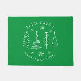 Tapete Árvores de Natal frescas de fazenda