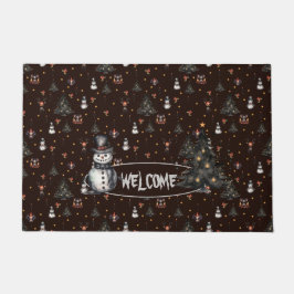 Tapete Árvores de Natal Góticas, Neves Assustadores