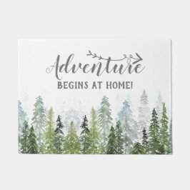 Tapete Árvores de Pinheiros com Aquarela | A Aventura Com