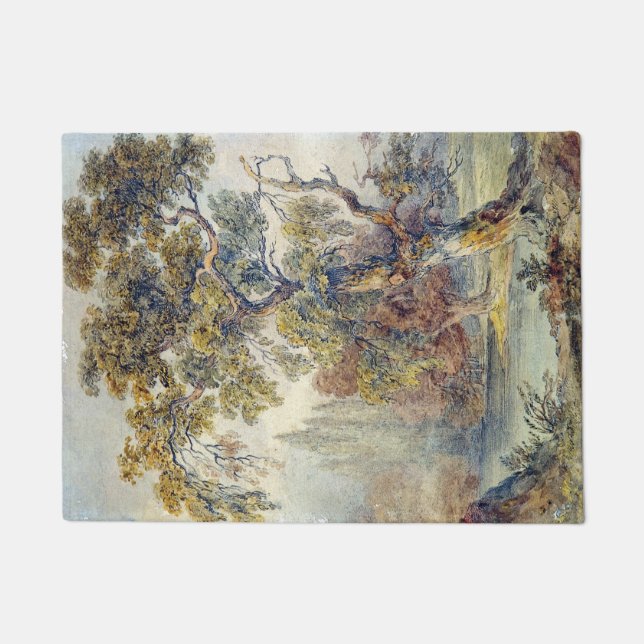 Tapete Árvores e Pond (por John Ruskin) (Frente)