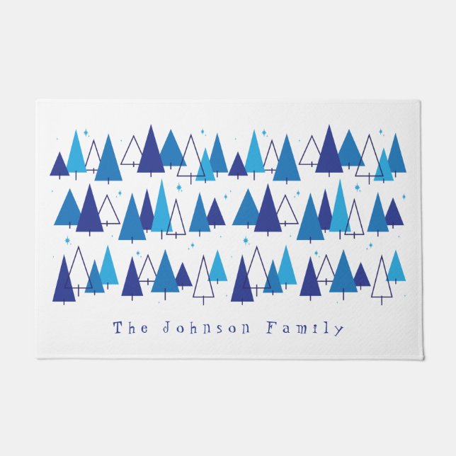 Tapete Árvores Modernas de meio século (Frente)