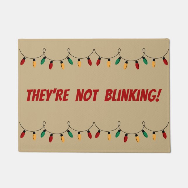 Tapete As luzes de Natal tranquilas citam "Eles não estão (Frente)