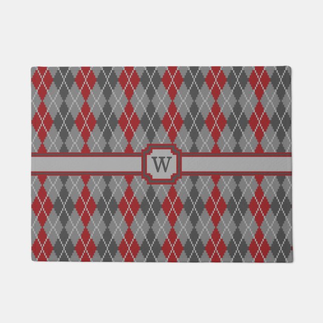 Tapete Ashes e Embers Argyle Doormat (Frente)