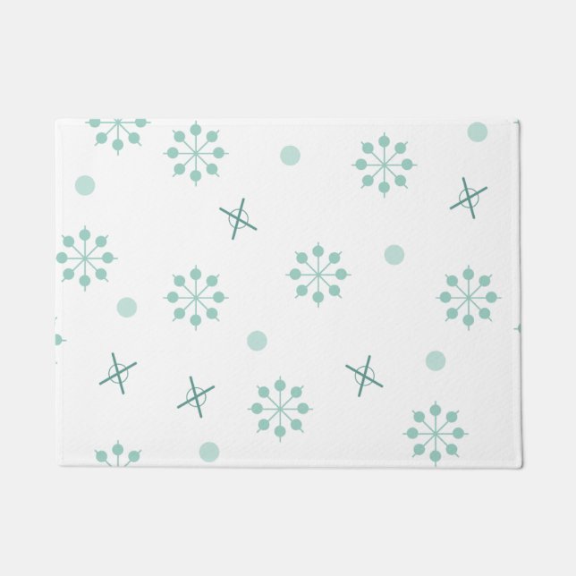 Tapete Atum de idade atômica Starbursts Winter Green (Frente)