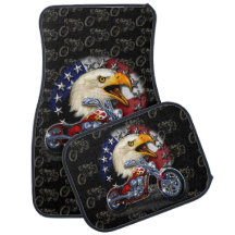 Águia Americana Patriótica Bandeira EUA Moto Motoc