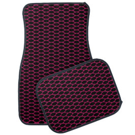 Tapete Automotivo Conjunto de Cheios de Matriz de Chão de Grade Rosa