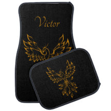 Copper Dourado Phoenix sobe em preto