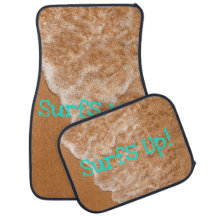 Divertimento de praia, ondas, oceano, carro de ave