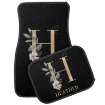 H Monograma Floral Personalizado