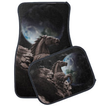 Mustang, carro, espaço, cometa, cavalo, rochas, es