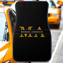 Nome Personalizado do Monograma Dourado Elegante